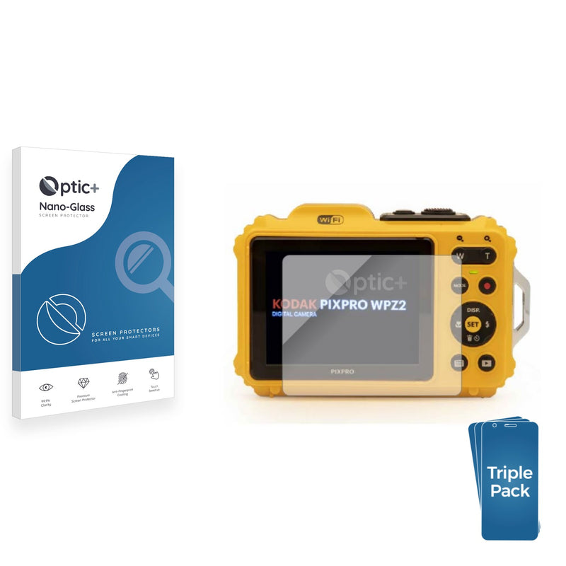 IDaPro Kit Protezione Per Kodak PIXPRO WPZ2 – Vetro Temperato 9H + Cordino + Custodia ABS Per Vlogging