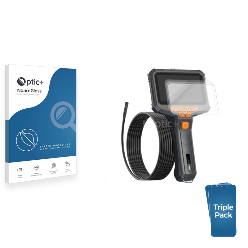 3-pack of Nano Glass screen protectors for Teslong NTS 430