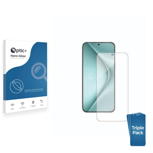 3pk Optic+ Nano Glass Screen Protectors for Huawei Pura 70