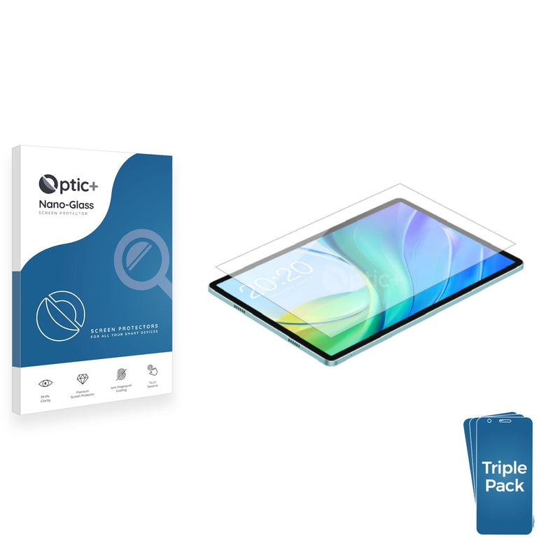 3pk Optic+ Nano Glass Screen Protectors for Teclast M50