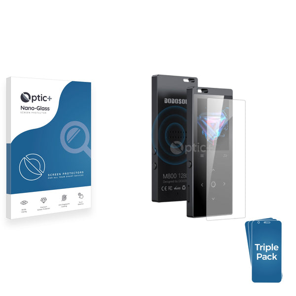 3pk Optic+ Nano Glass Screen Protectors for Dodosoul M800