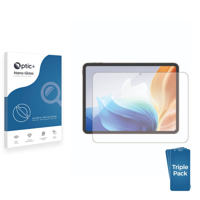 3-pack of Nano Glass screen protectors for Oppo Pad Neo LTE