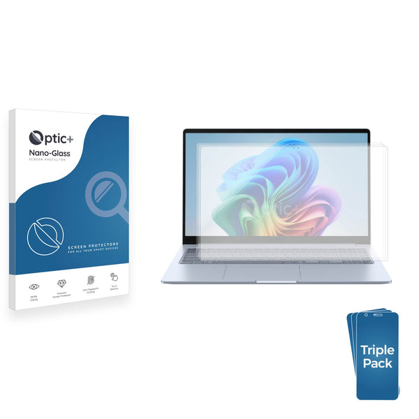 3-pack of Nano Glass screen protectors for Samsung Galaxy Book4 15.6