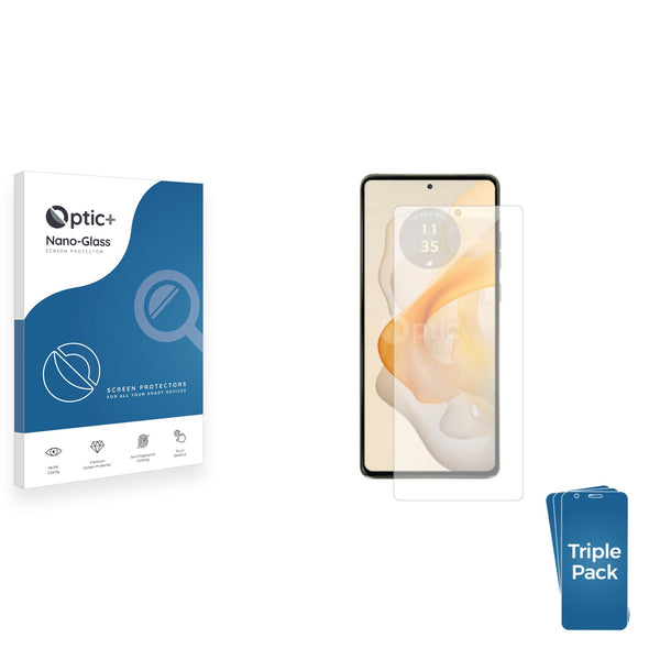 3pk Optic+ Nano Glass Screen Protectors for Motorola Moto G Stylus 5G 2024
