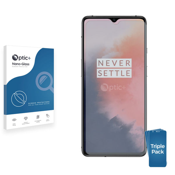 3pk Optic+ Nano Glass Screen Protectors for OnePlus 7T