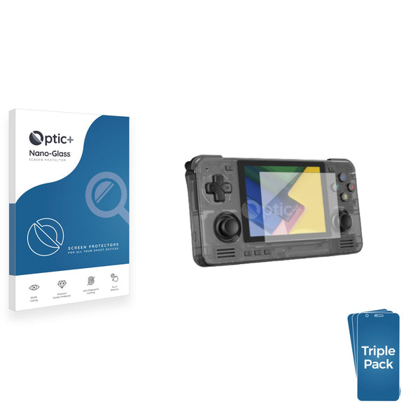3pk Optic+ Nano Glass Screen Protectors for Retroid Pocket 2S Handheld