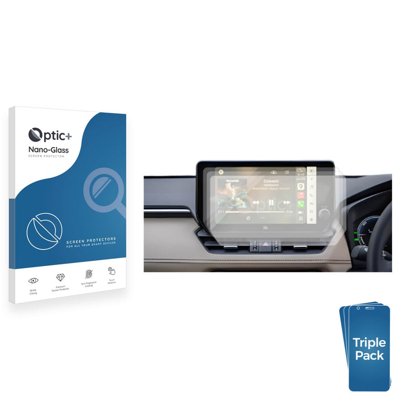 3-pack of Nano Glass screen protectors for Toyota RAV4 2025 10.5" Infotainment Display