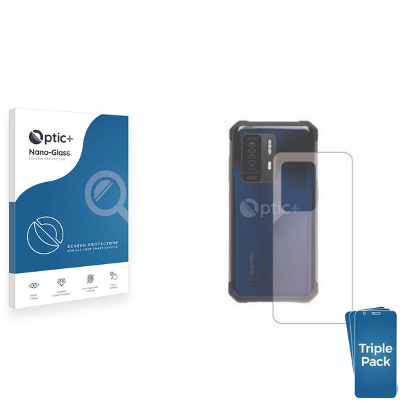 3pk Optic+ Nano Glass Rear Protectors for Oukitel WP27 (Back)