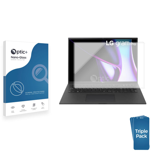 3-pack of Nano Glass screen protectors for LG gram Pro 17 2025