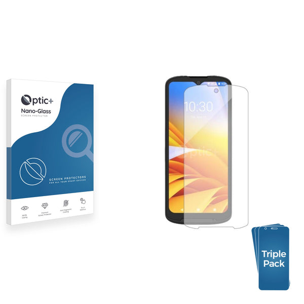 3pk Optic+ Nano Glass Screen Protectors for Zebra TC15