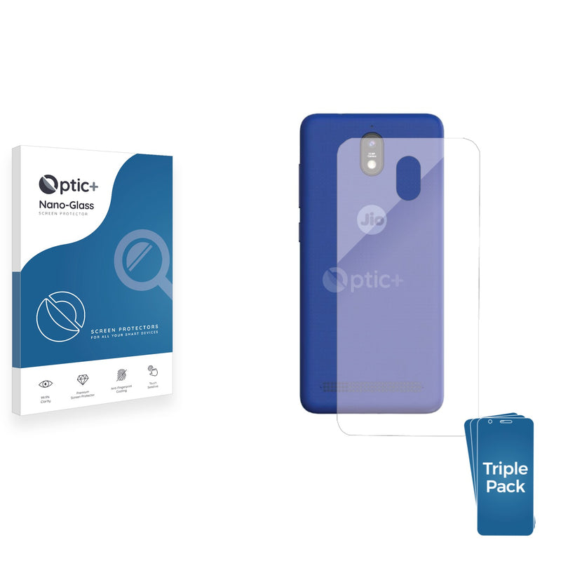 3pk Optic+ Nano Glass Rear Protectors for JioPhone Next