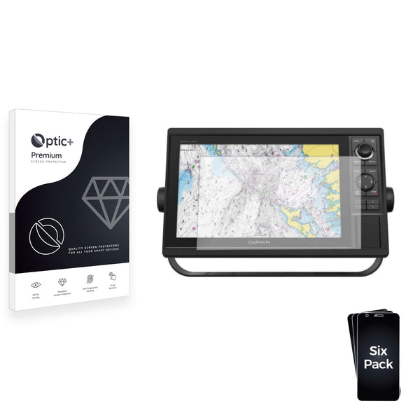 6pk Optic+ Premium Film Screen Protectors for Garmin GPSMAP 1242xsv