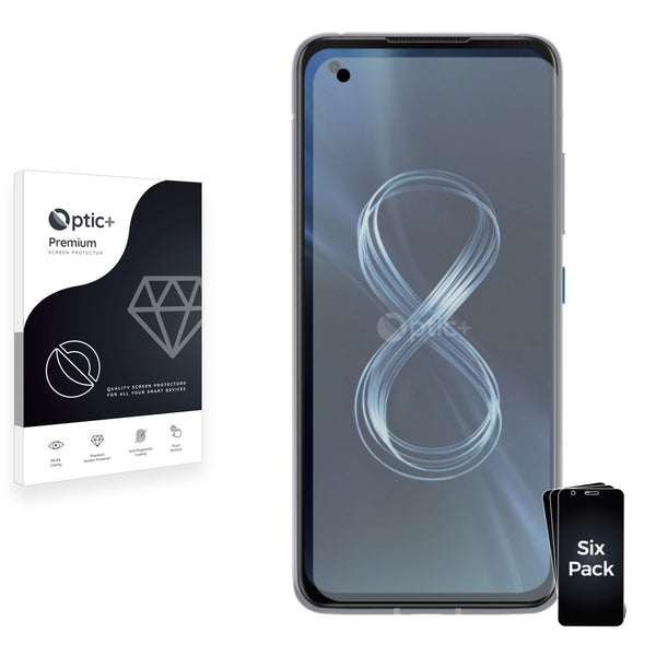 6pk Optic+ Premium Film Screen Protectors for Asus ZenFone 8