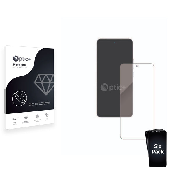 6pk Optic+ Premium Film Screen Protectors for Vivo V40 SE