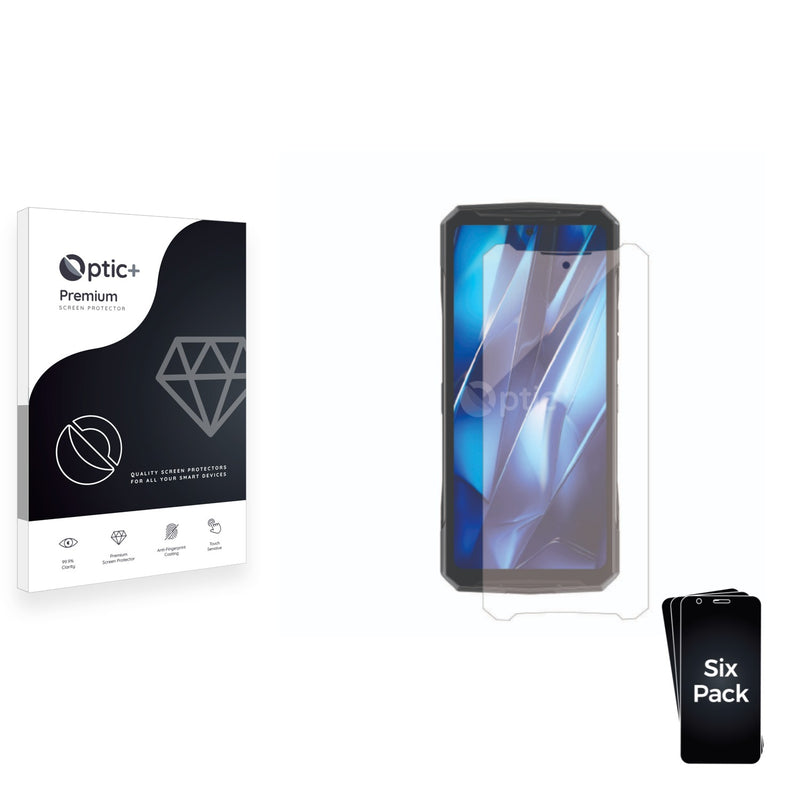 6pk Optic+ Premium Film Screen Protectors for Doogee DK10