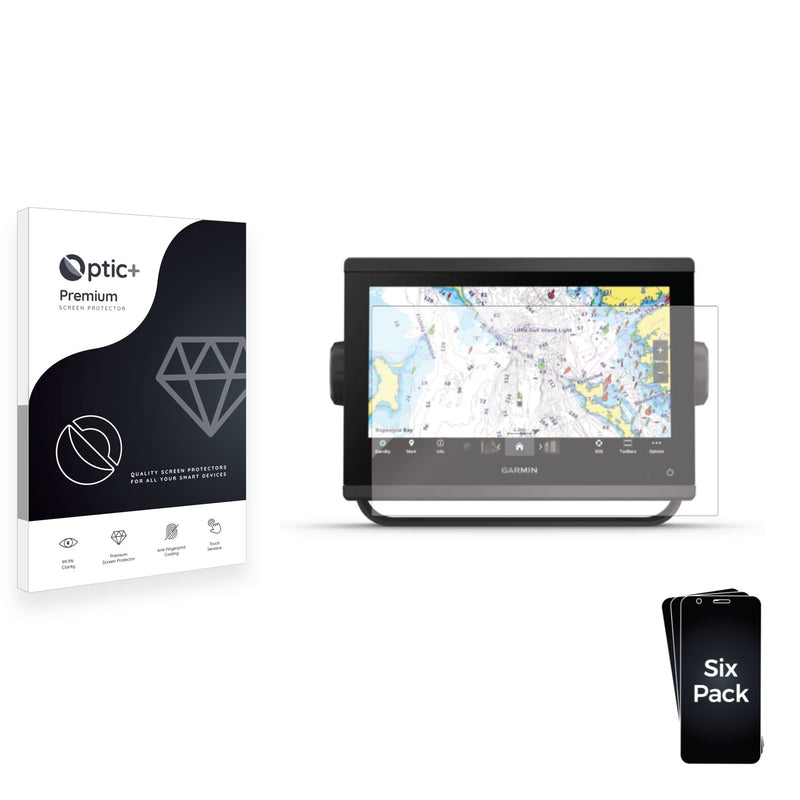 6pk Optic+ Premium Film Screen Protectors for Garmin GPSMAP 943xsv