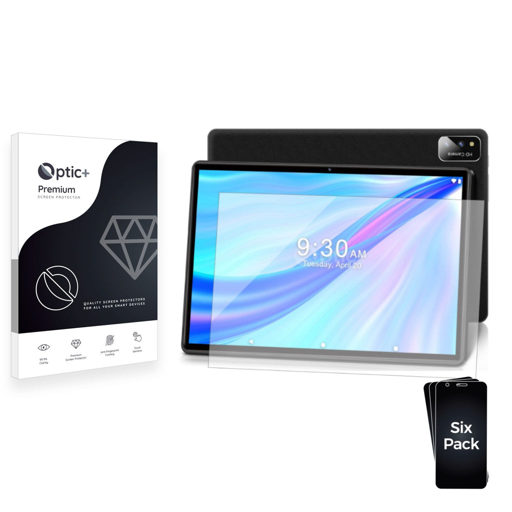 6pk Optic+ Premium Film Screen Protectors for Sebbe S22 Tablet