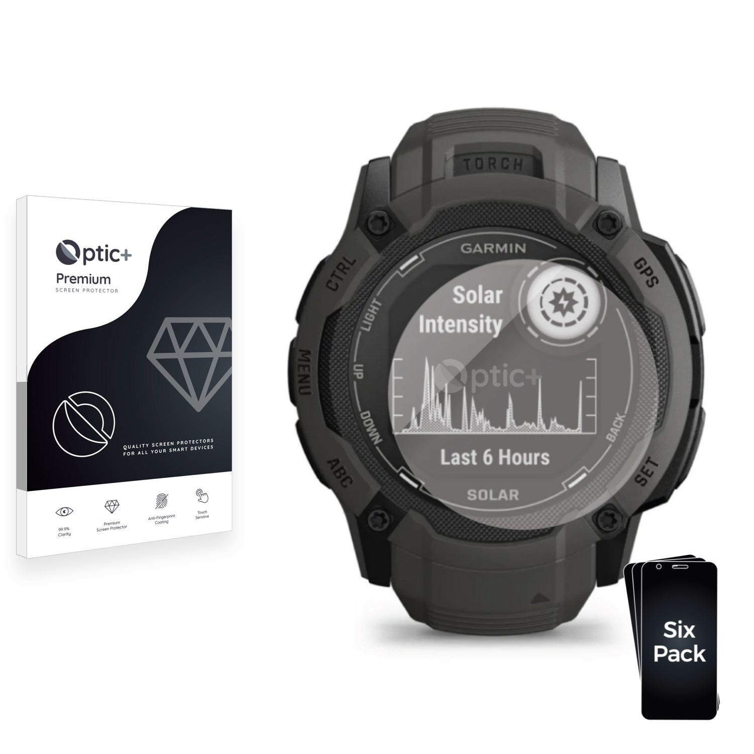 4 Protections Écran Diruite Pour Garmin Instinct 2X Solar - Verre Trempé 9H - Anti-Rayures - Sans Bulles
