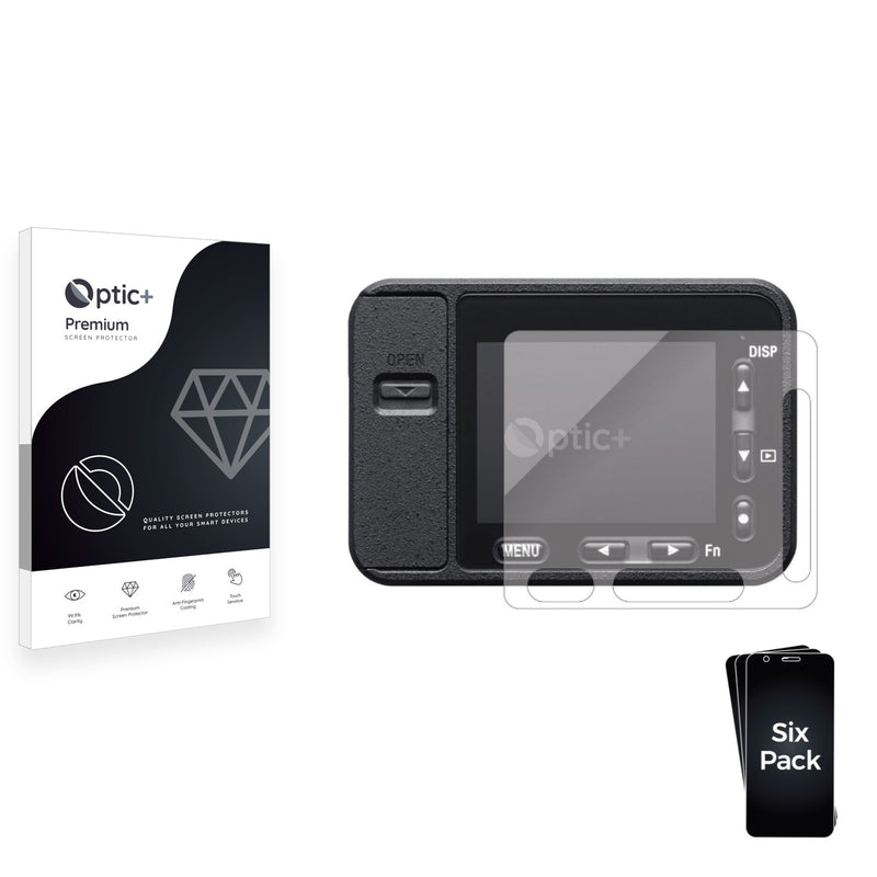 6pk Optic+ Premium Film Screen Protectors for Sony DSC-RX0M2 (RX0 II)