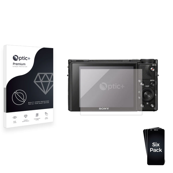 6pk Optic+ Premium Film Screen Protectors for Sony Cyber-Shot DSC-RX100 V