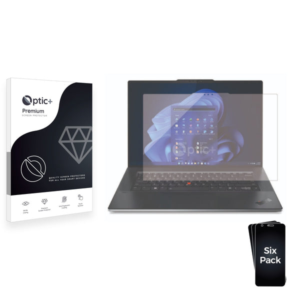 6pk Optic+ Premium Film Screen Protectors for Lenovo ThinkPad Z16 (2nd Gen)