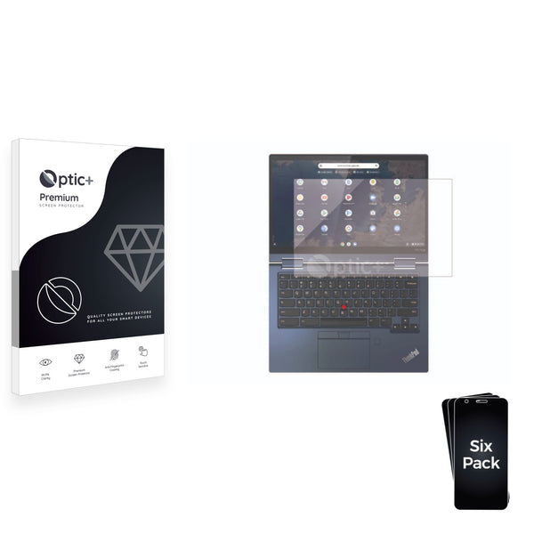 6pk Optic+ Premium Film Screen Protectors for Lenovo ThinkPad C13 Yoga Gen 1