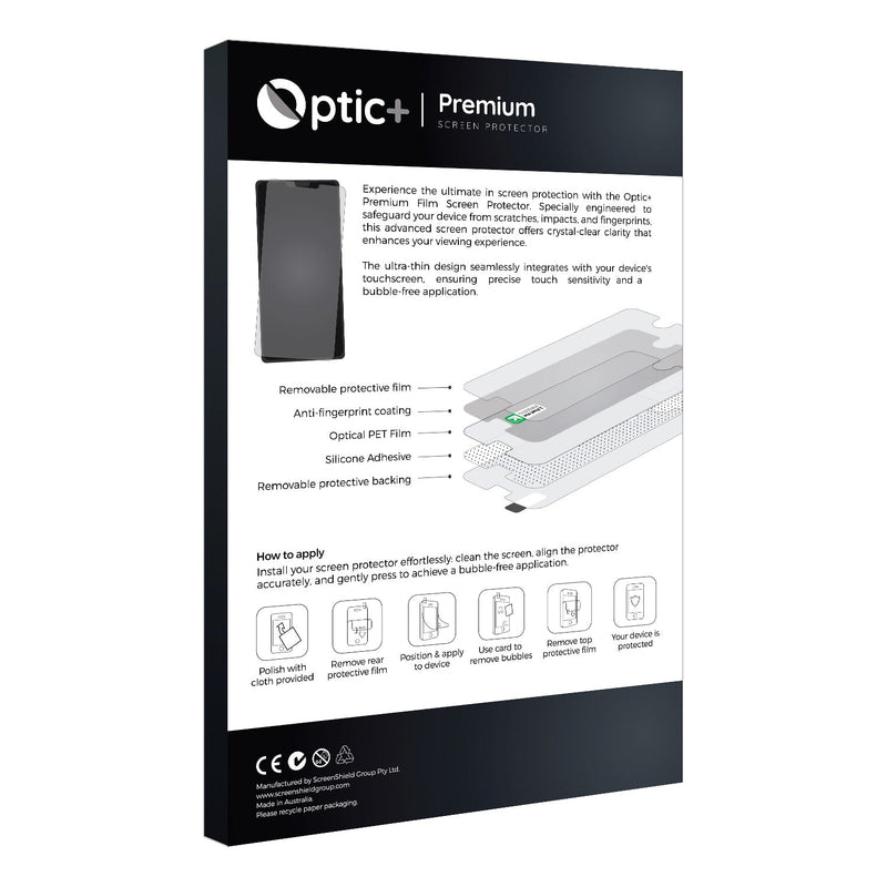 6pk Optic+ Premium Film Screen Protectors for Hugerock X7