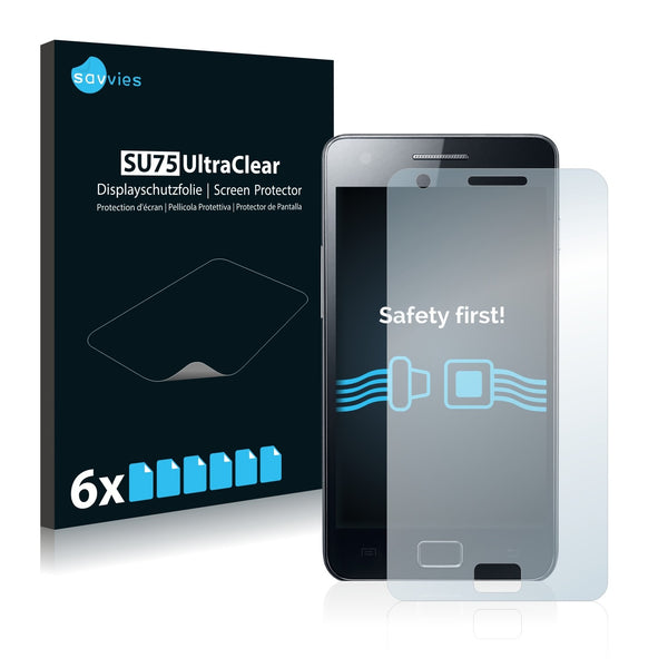 6x Savvies SU75 Screen Protector for Samsung GT-i9100