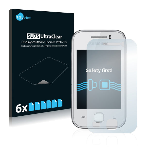 6x Savvies SU75 Screen Protector for Samsung Galaxy Y Young S5360