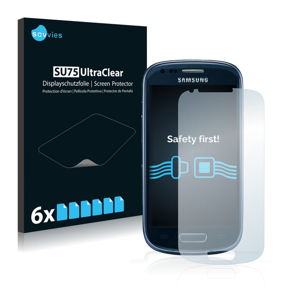 6x Savvies SU75 Screen Protector for Samsung GT-I8190