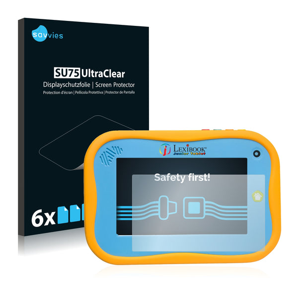 6x Savvies SU75 Screen Protector for Lexibook Junior Tablet