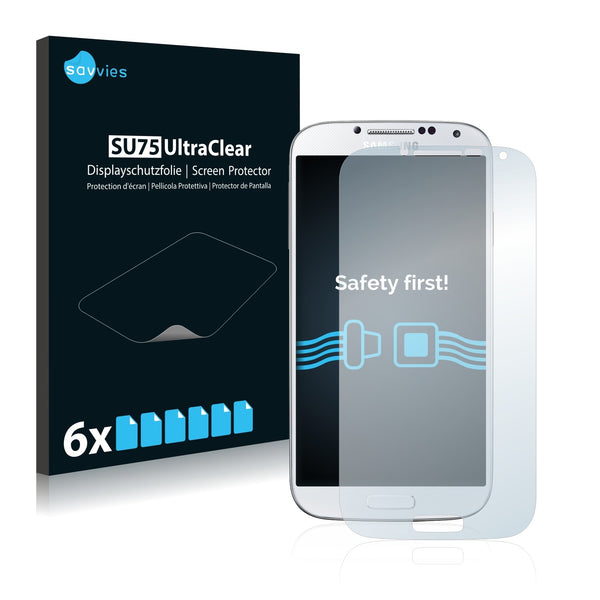 6x Savvies SU75 Screen Protector for Samsung Galaxy S4