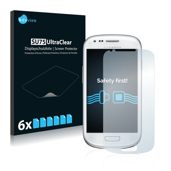 6x Savvies SU75 Screen Protector for Samsung GT-I8190N