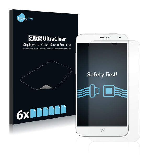 6x Savvies SU75 Screen Protector for Meizu MX3