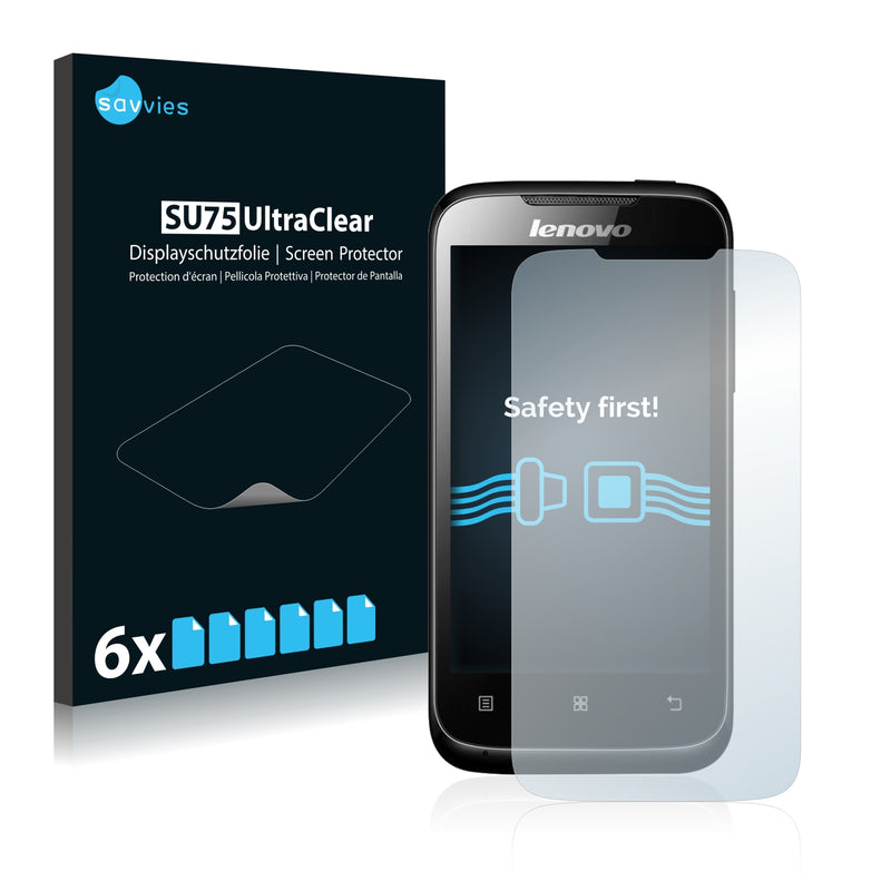 6x Savvies SU75 Screen Protector for Lenovo A369i