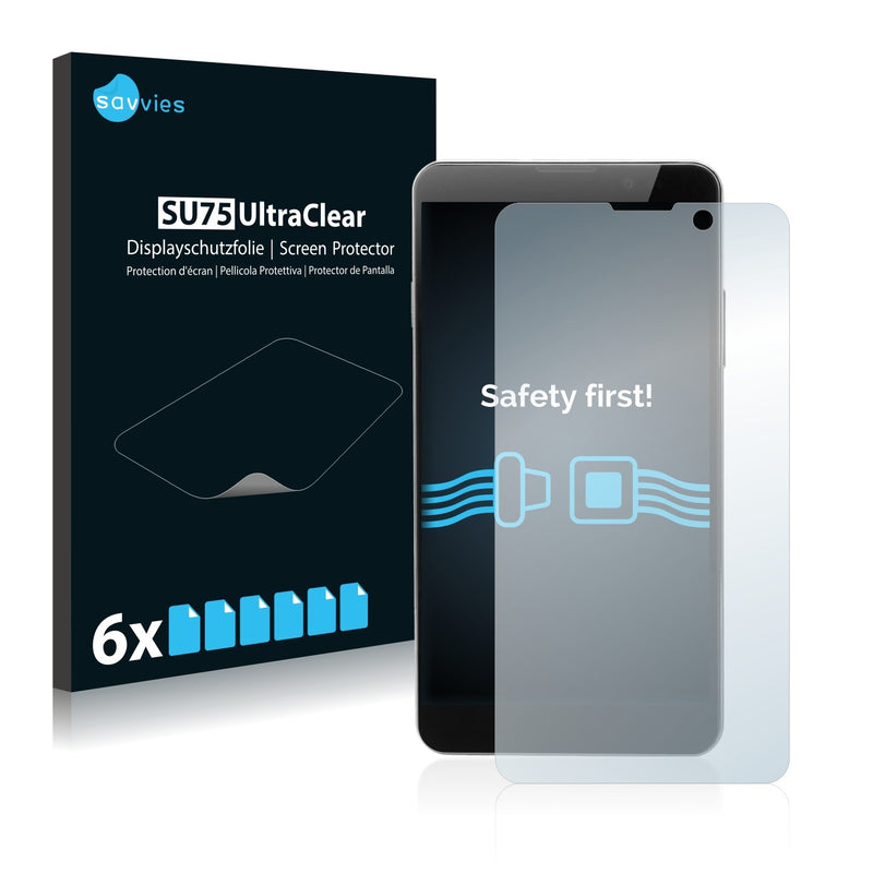 6x Savvies SU75 Screen Protector for THL T200