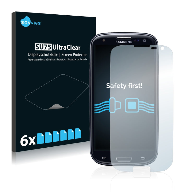 6x Savvies SU75 Screen Protector for Samsung Galaxy S3 Verizon SCH-I535