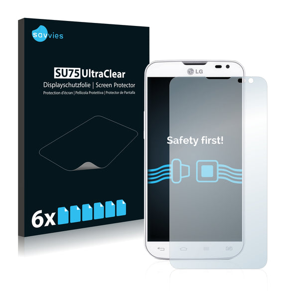 6x Savvies SU75 Screen Protector for LG L70 D325 (Dual Sim)