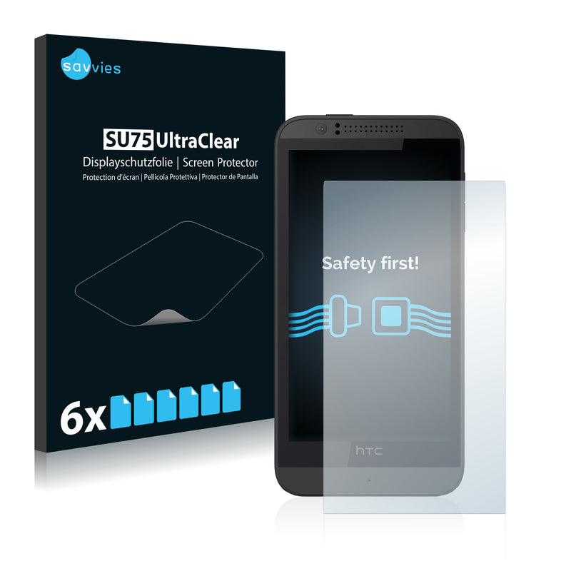 6x Savvies SU75 Screen Protector for HTC Desire 510