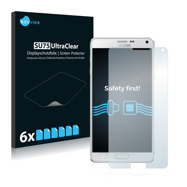 6x Savvies SU75 Screen Protector for Samsung Galaxy Note 4