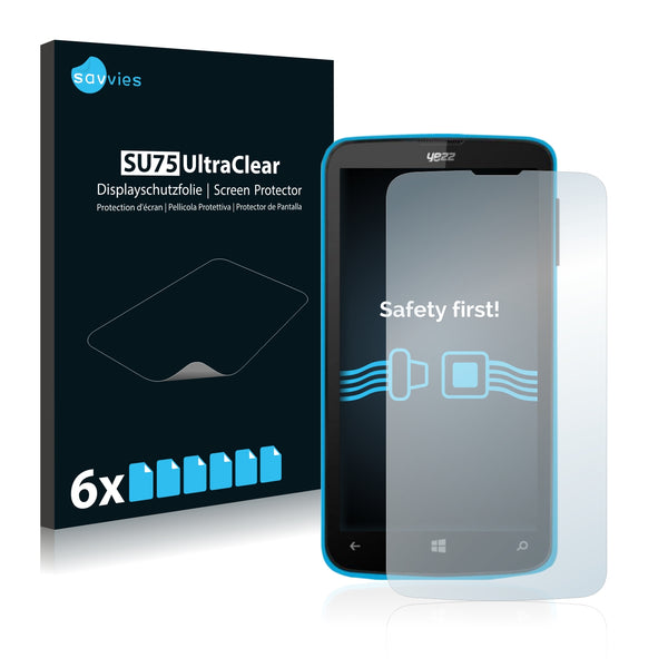 6x Savvies SU75 Screen Protector for Yezz Billy 4