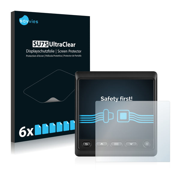 6x Savvies SU75 Screen Protector for Garmin GNX 20