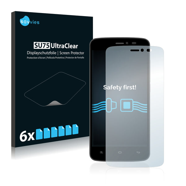 6x Savvies SU75 Screen Protector for Evertek EverMiracle Nano