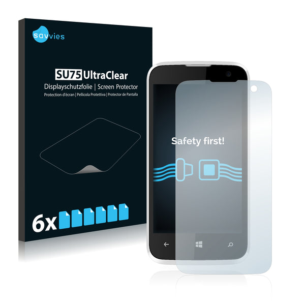 6x Savvies SU75 Screen Protector for BLU Win JR