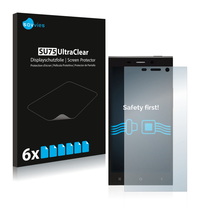 6x Savvies SU75 Screen Protector for General Mobile Discovery Elite