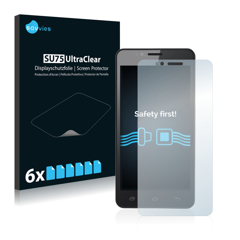6x Savvies SU75 Screen Protector for Brondi Centurion 3