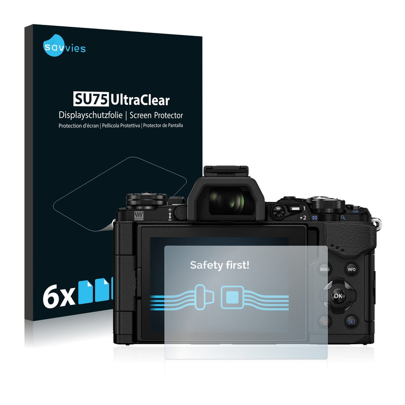 6x Savvies SU75 Screen Protector for Olympus OM-D E-M5 Mark II