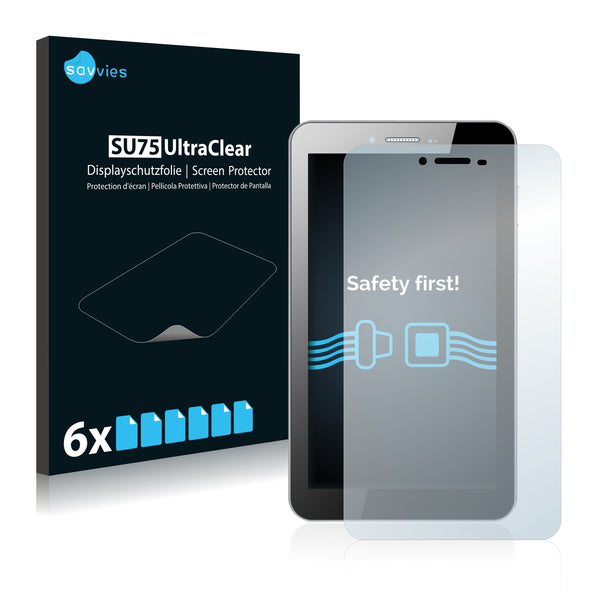 6x Savvies SU75 Screen Protector for Xoro TelePAD 731