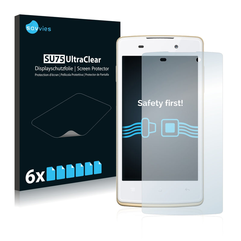 6x Savvies SU75 Screen Protector for Oppo Joy Plus