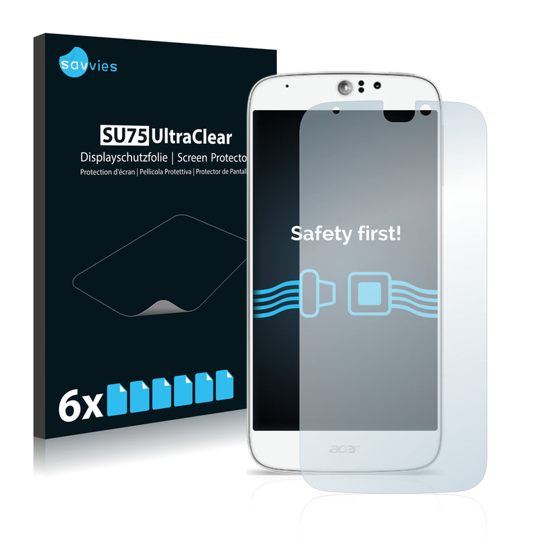 6x Savvies SU75 Screen Protector for Acer Liquid Jade Z